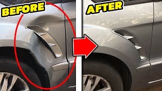 The BEST way to REMOVE DENTS! | No Filler & No Paint!