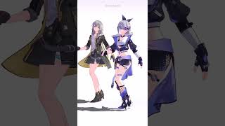 Silver Wolf & Stelle - Shuffle Dance【MMD Honkai: Star Rail】