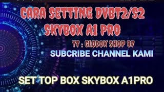 Cara Menggunakan DVBT2 DVBS2 Skybox A1 Pro #skybox #setopbox #combo #a1pro #antenatv #parabola