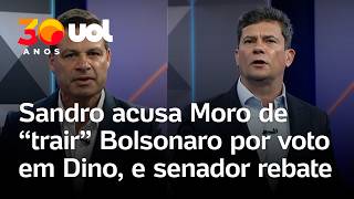 Globo Debate: Sandro accuses Moro of 'betraying' Bolsonaro over Flávio Dino vote, and senator hit...