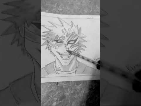 kurosaki drawing # drawing # sketch # shorts # viral #Short video # anime # shorts feed # pencil