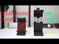 Don’t use a spring loaded phone clamp for video. Do this instead.