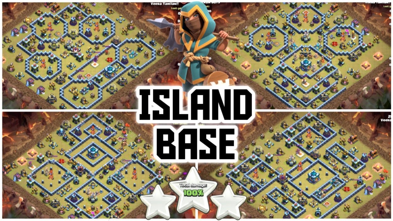 popular island base th13 3 star 