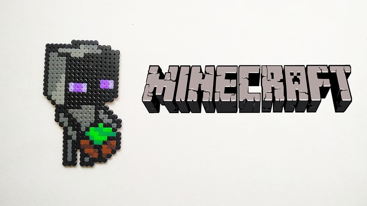 Minecraft Enderman Perler Beads Youtube