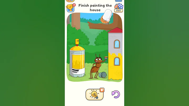 DOP 5: Delete One Part - Level 211 Gameplay! Finish painting the house #shorts #dop5 #viralshorts