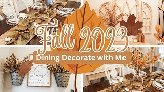FALL 2023 DINING DECORATE WITH ME | FALL DECOR | HOBBY LOBBY FALL DECOR
