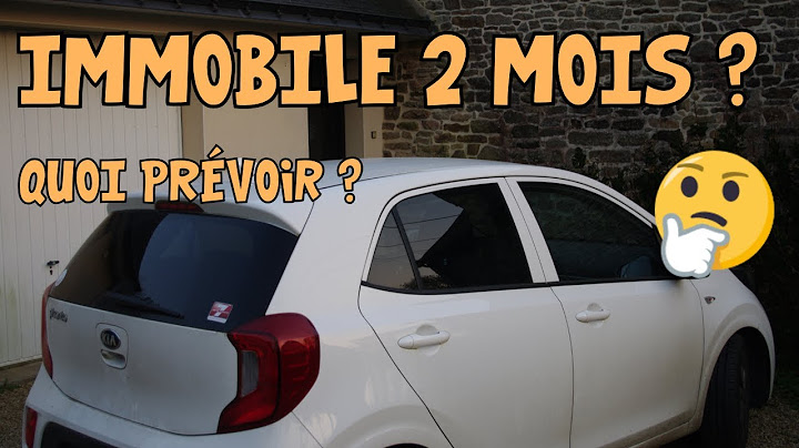 Tutoriel Auto #10 Que faire si ma voiture ne bouge pas pendant 2 mois ?