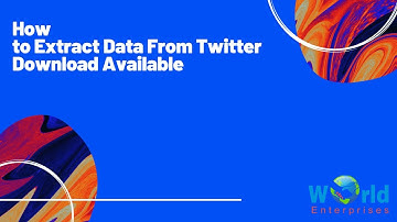 How To Extract Data From Twitter Download Available