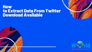How To Extract Data From Twitter Download Available