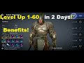 Black Desert Mobile: Level Up 1 to 60 in Just 2 Days & Benefits!