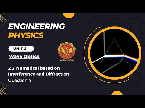 2.3 Numerical 4 based on Interference and Diffraction | BT201 |