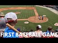 Boys' First Baseball Game | Carolina Mudcats