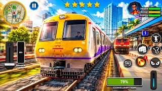 Indian Local Train Sim Gameplay 🚆| Realistic Indian Train Game - android Gamplay screenshot 3