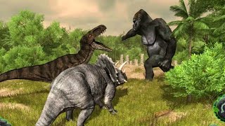 Angry Gorilla vs Dinosaur - Wild Jungle Battle 🦍 screenshot 3