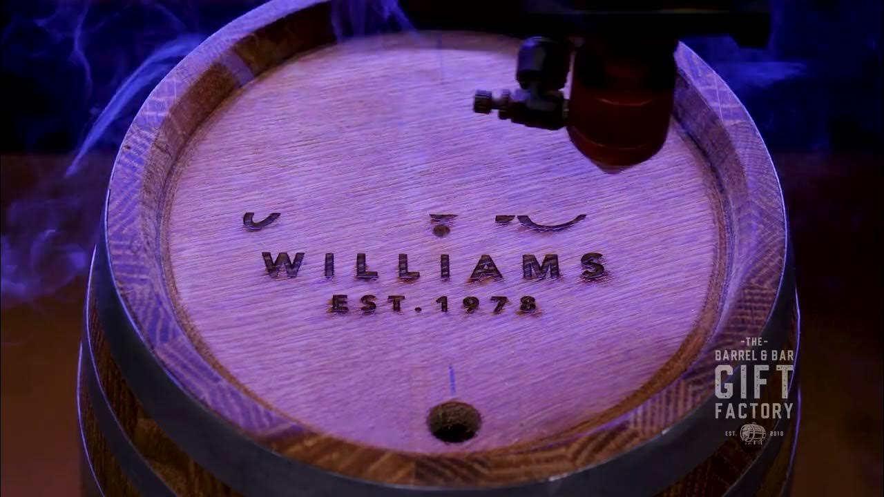 The Barrel Engraving Process Customised by The Barrel & Bar Gift