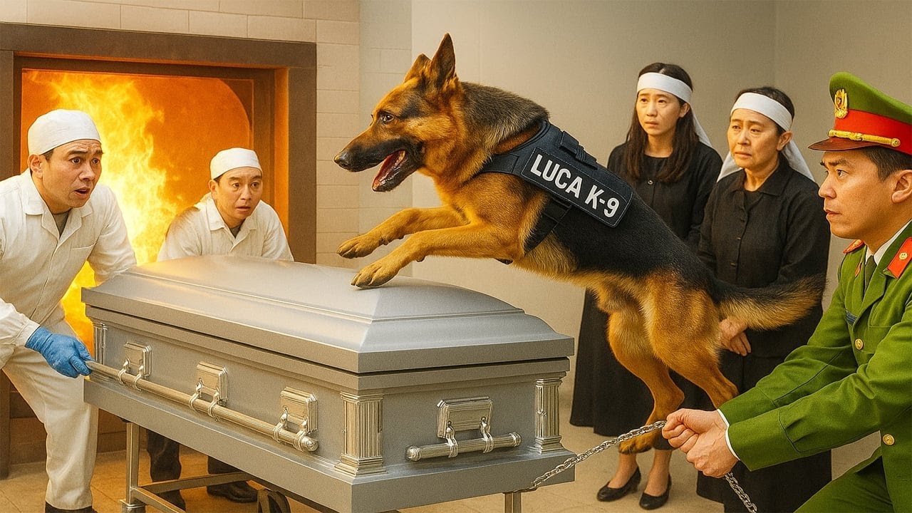 Phút Cuối Trước Khi Hỏa Táng: Chú Chó K-9 Nhảy Lên Quan Tài Hé Lộ Bí ...