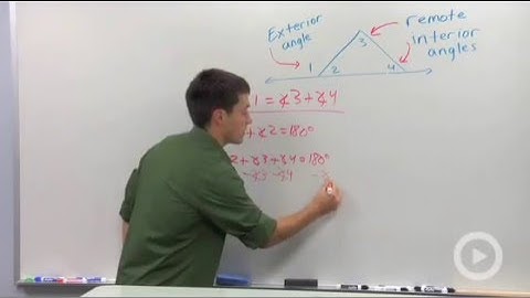 Remote Interior Angles