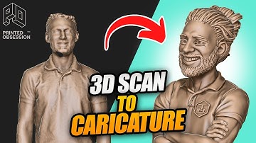 ZBrush Modelling Timelapse: 3D Scan to 3D Printable Cartoon