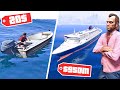 قراند 5 قارب 20 دولار ضد سفينة 950 مليون دولار GTA V Poor Boat Vs Rich Boat