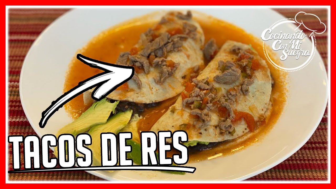 🌟Tacos de RES Mexicanos 🌟(Taquitos al Albañil) - YouTube