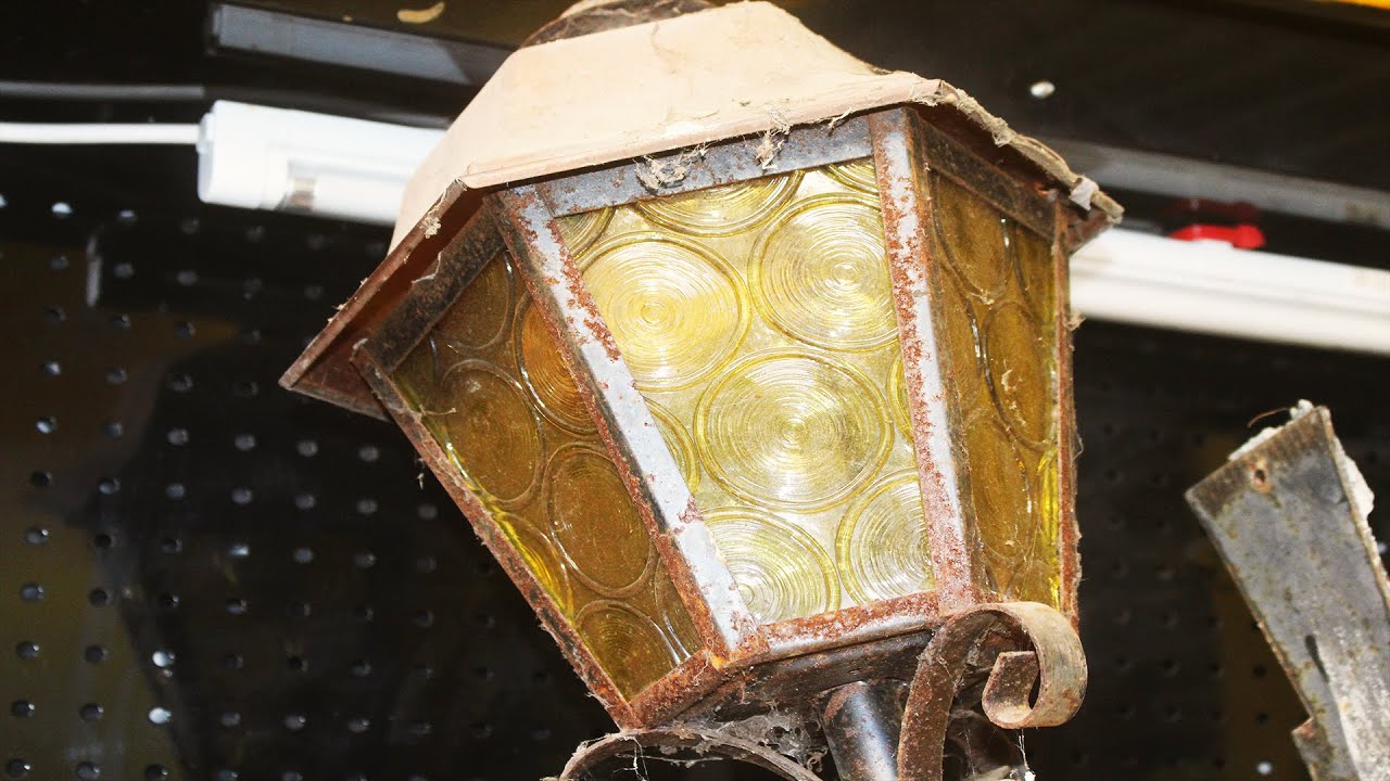 Old Garden Lamp Restoration