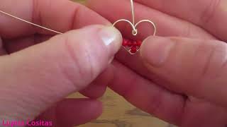 Arete de Corazon para el Dia de San Valentín #diadelamor #sanvalentin #sanvalentin2023