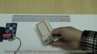 RFID distance and data test