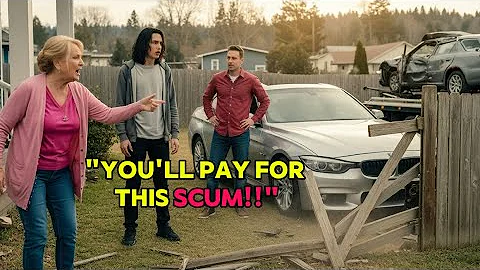 HOA Karen’s Son Crashed Into My Fence—Told Cops I Should Pay, But They Towed HIS Car Instead!