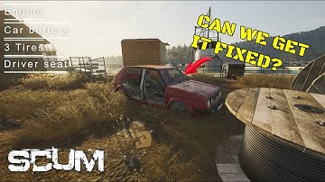 How to build a car in SCUM 1.0 Guide #scum #scumguide