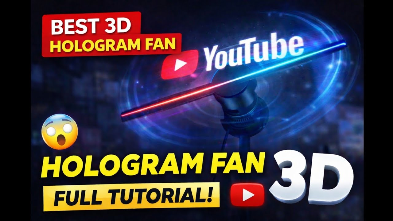 3D Hologram Fan | LED 3D Display for Shops & Advertising