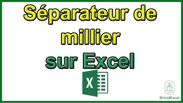Comment mettre format separateur de millier sur Excel