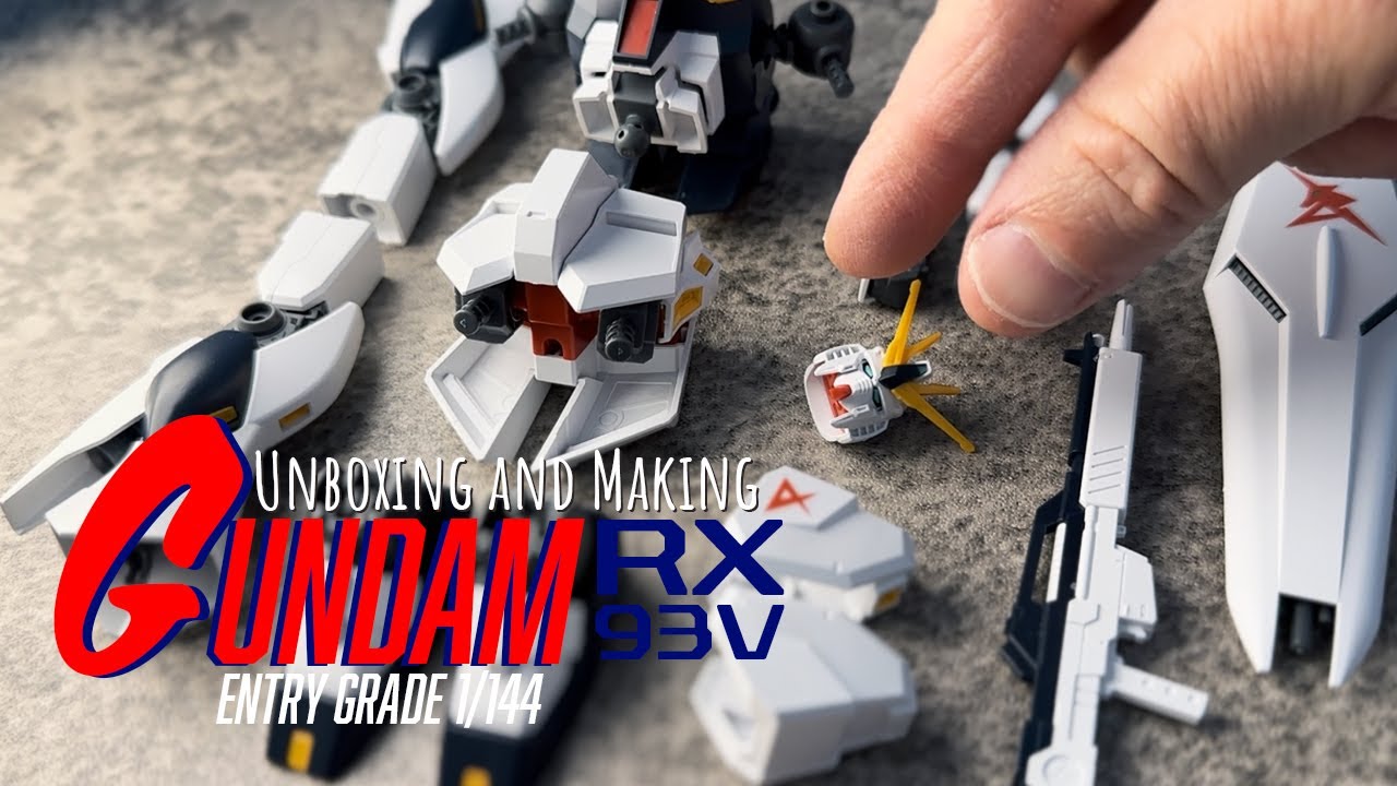Gundam Entry Grade RX 93V | Unboxing and Making video | ガンダムエントリーグレード ...