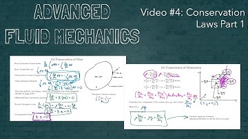 Advanced Fluid Mechanics - Video #4 - Conservation Laws 1