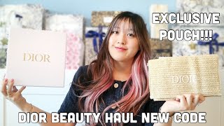 Dior Beauty Haul: EXCLUSIVE Summer Pouch, New Dior Code, Dior Glow, Highlighter, Eyeshadow Palette