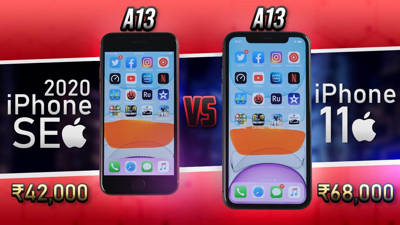 iPhone SE 2 vs iPhone 11 SPEEDTEST comparison! SHOCKING! A13 isn't the same?