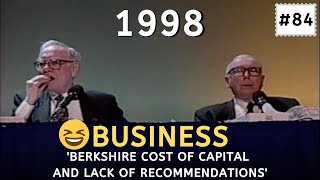 Warren Buffett explain Berkshire's cost of capital | BRK 1998【C:W.B Ep.84】