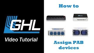 Adding PAB-devices via GHL Control Center