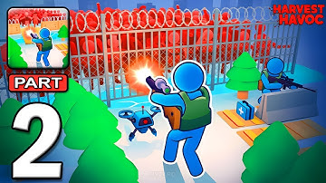 Harvest Havoc: Siege Defense - Gameplay Walkthrough Part 2 - Forest Stickman Base Defense (Android)