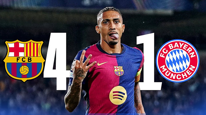 BARCELONA 4-1 BAYERN MUNICH - RAPHINHA HAT-TRICK!