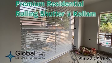 Premium Residential Automatic Rolling Shutter installed @ Pallimukku, Kollam |📞 9562104964