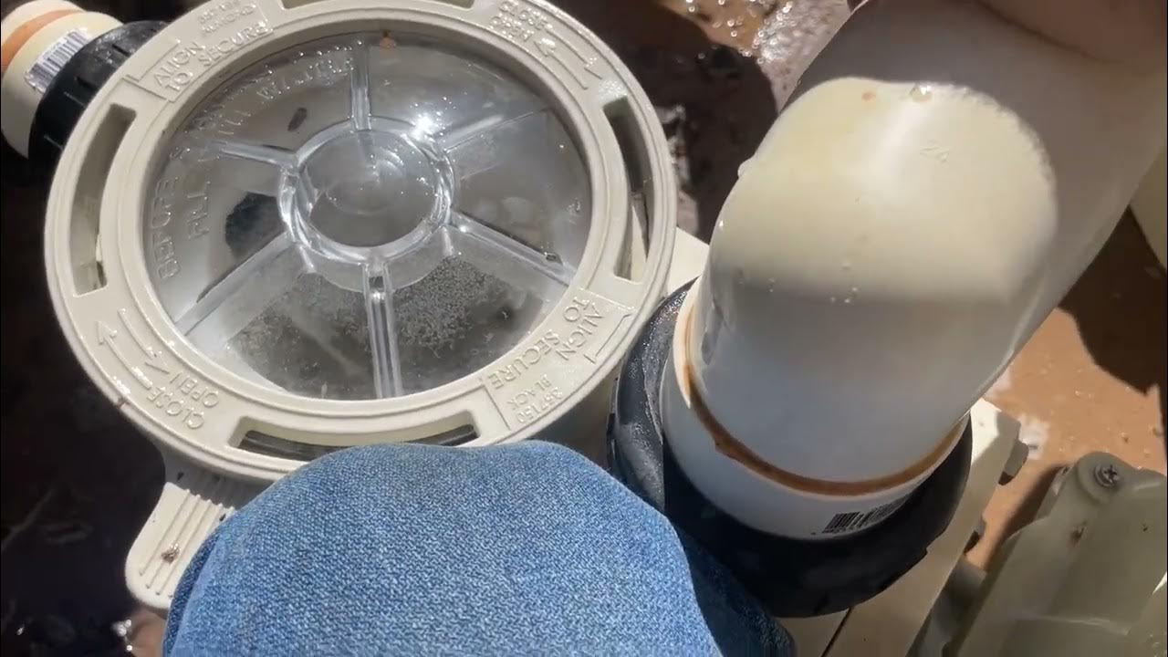 Clearing a Clogged Pool Vacuum Line YouTube
