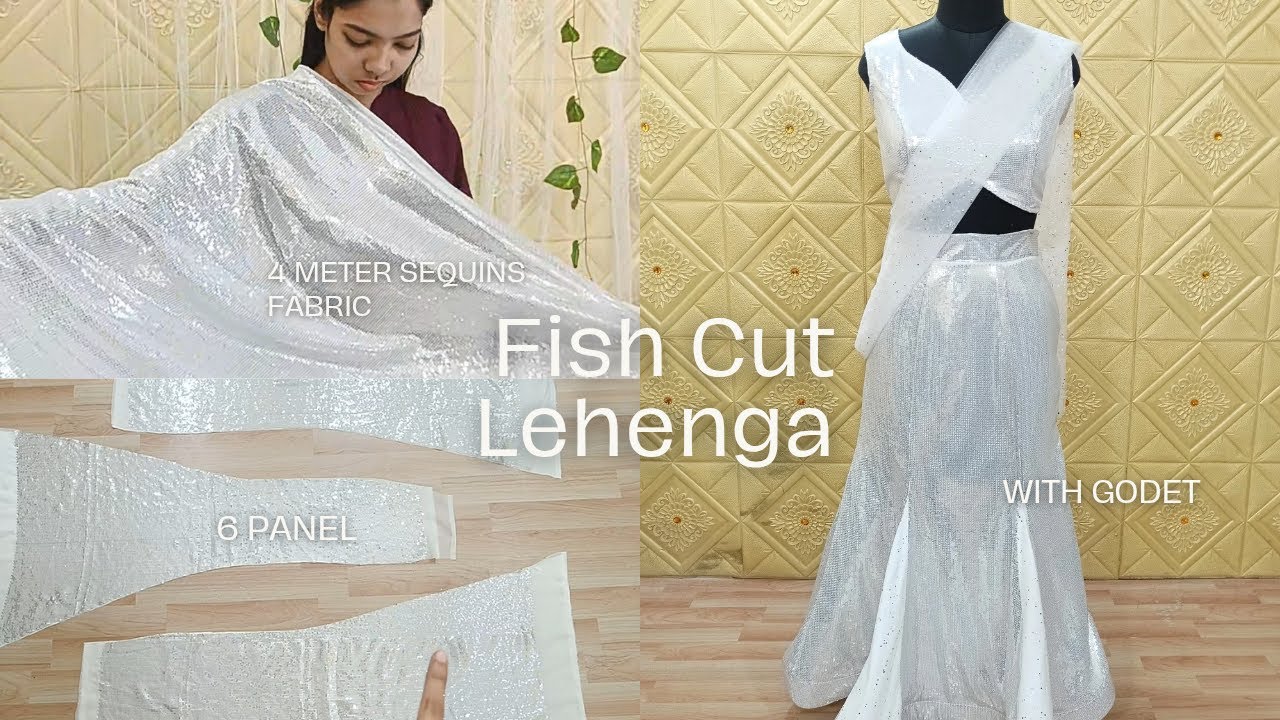 Make your own 6-panel mermaid skirt with our easy tutorial | Fish Cut Lehenga cutting & Stitching