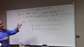 DEqns: conservative vector fields and exact equations, 8-30-18, part 1