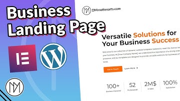 How to Make Business Landing Page Wordpress website with Elementor