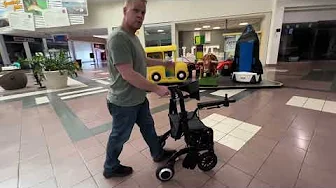 Taking the Wheellator Power Walker to the Mall