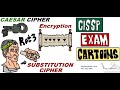 Mastering Caesar Cipher (ROT-3) in CISSP Cybersecurity 🛡️