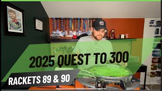 2025 Quest to 300: Rackets 89 & 90 | Yonex Ezone | Solinco HyperG soft screenshot 3