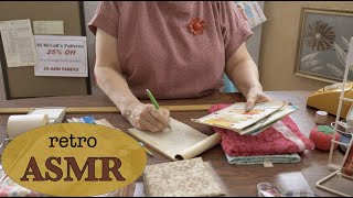 Retro Fabric Store ASMR 🧵✂️ Cutting Fabric, Crinkly Patterns, Soft-Spoken Customer Service screenshot 5