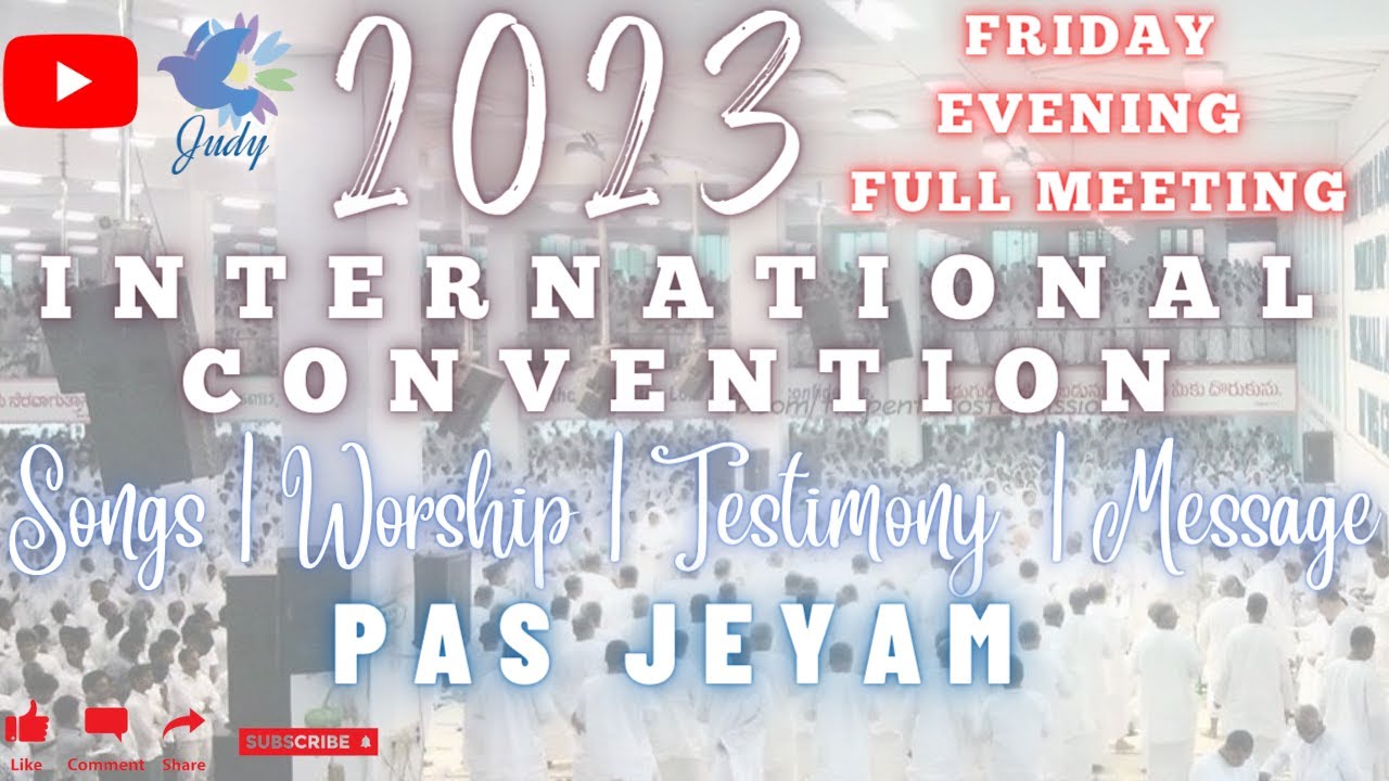 TPM | Friday Evening | Full Meeting| International Convention| 2023| Pas Jeyam |Day 3 |