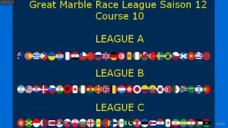 Great Marble Race League  Course 10 (Saison 12)  (League A, League B, League C) [Algodoo]